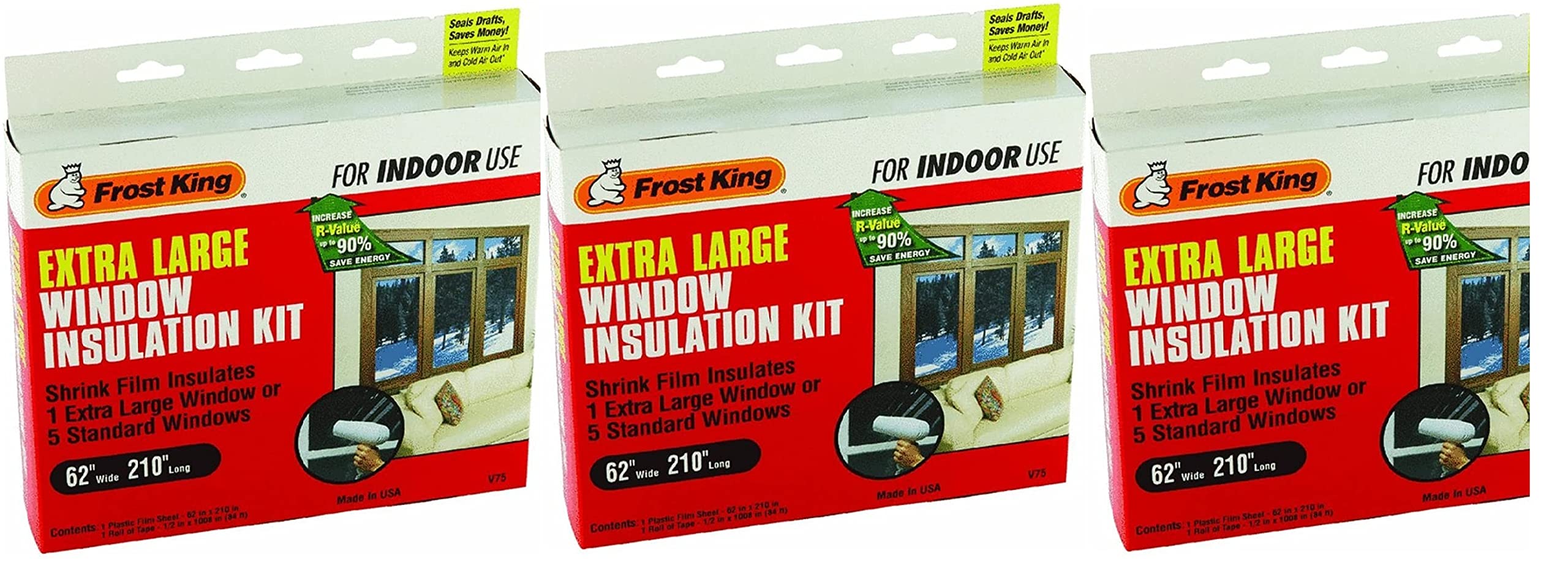 Frost King Shrink Film Window Insulation Kit For Patio Door Or Picture Windows-P (並行輸入品) Frost King Shrink Window Kit F Patio Doors 84